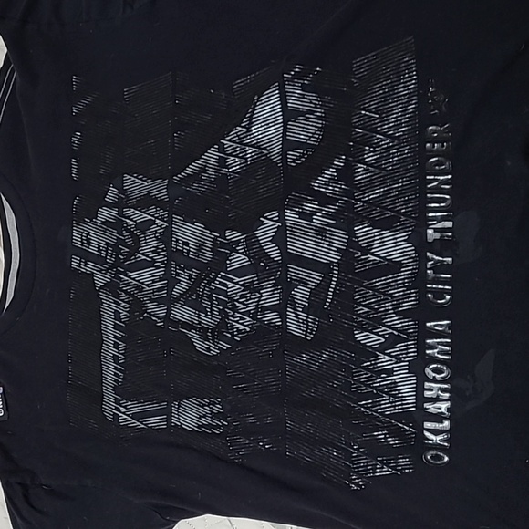 Mens L - Kevin Durant Oklahoma City OKC NBA - Black short sleeve raised graphic - Picture 1 of 7